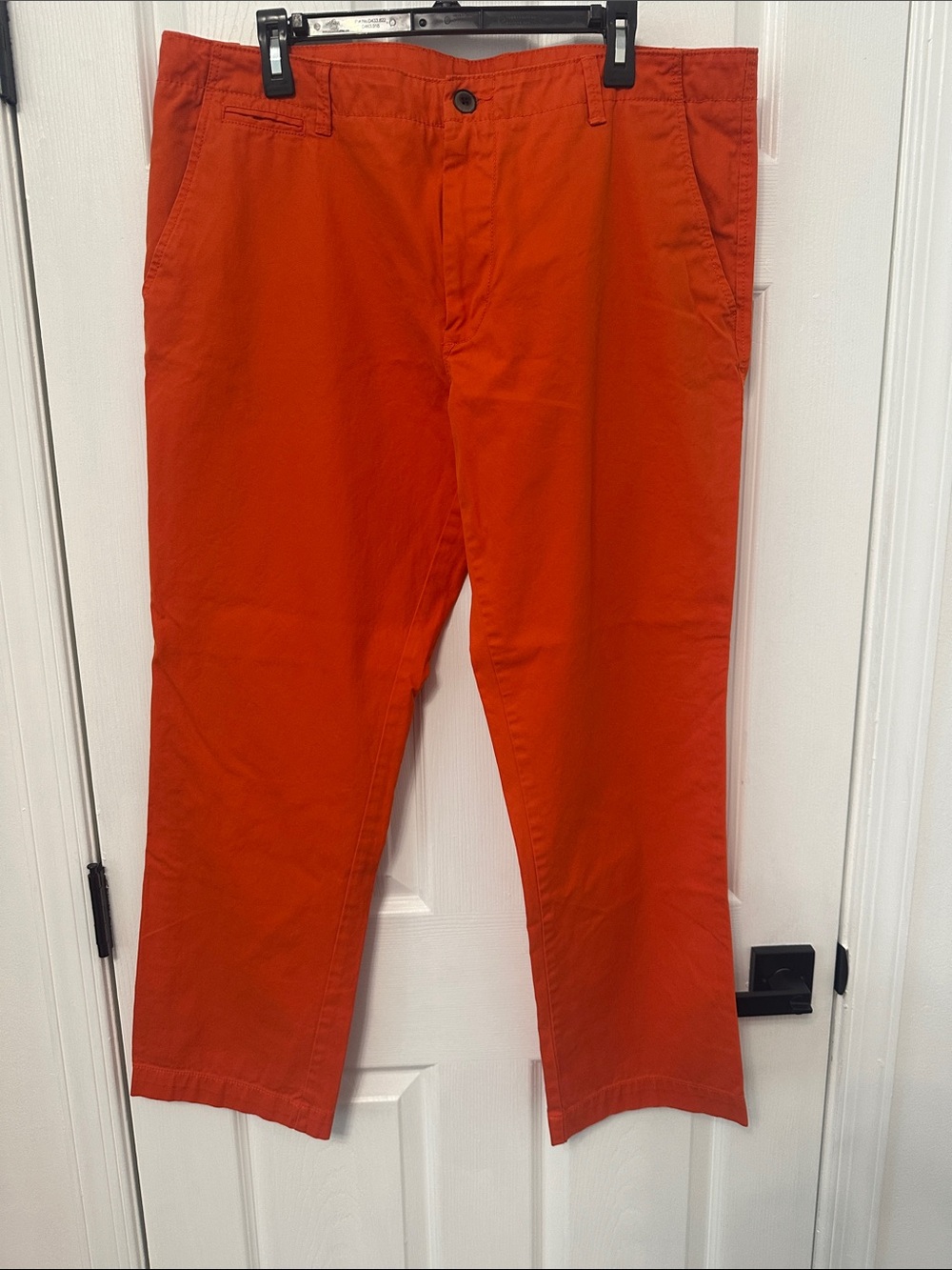 Men's Orange Casual Chino Pants 40x300